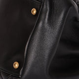 Chanel Mademoiselle Bowling Bag Black Calfskin AGHW