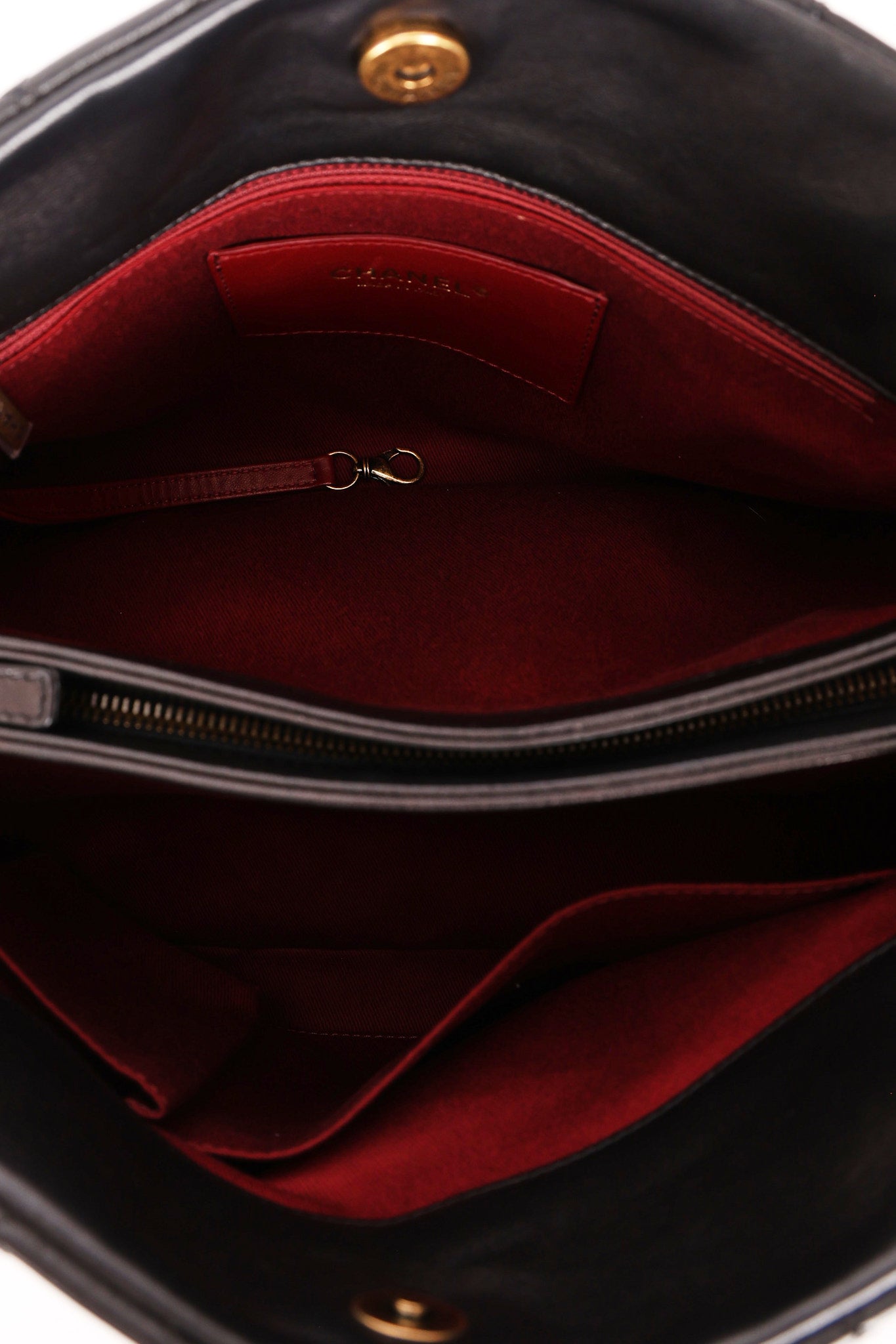 Chanel Mademoiselle Bowling Bag Black Calfskin AGHW