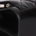 Chanel So Black Two Tone Flap Black Crinkled Calfskin SHW