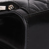 Chanel So Black Two Tone Flap Black Crinkled Calfskin SHW