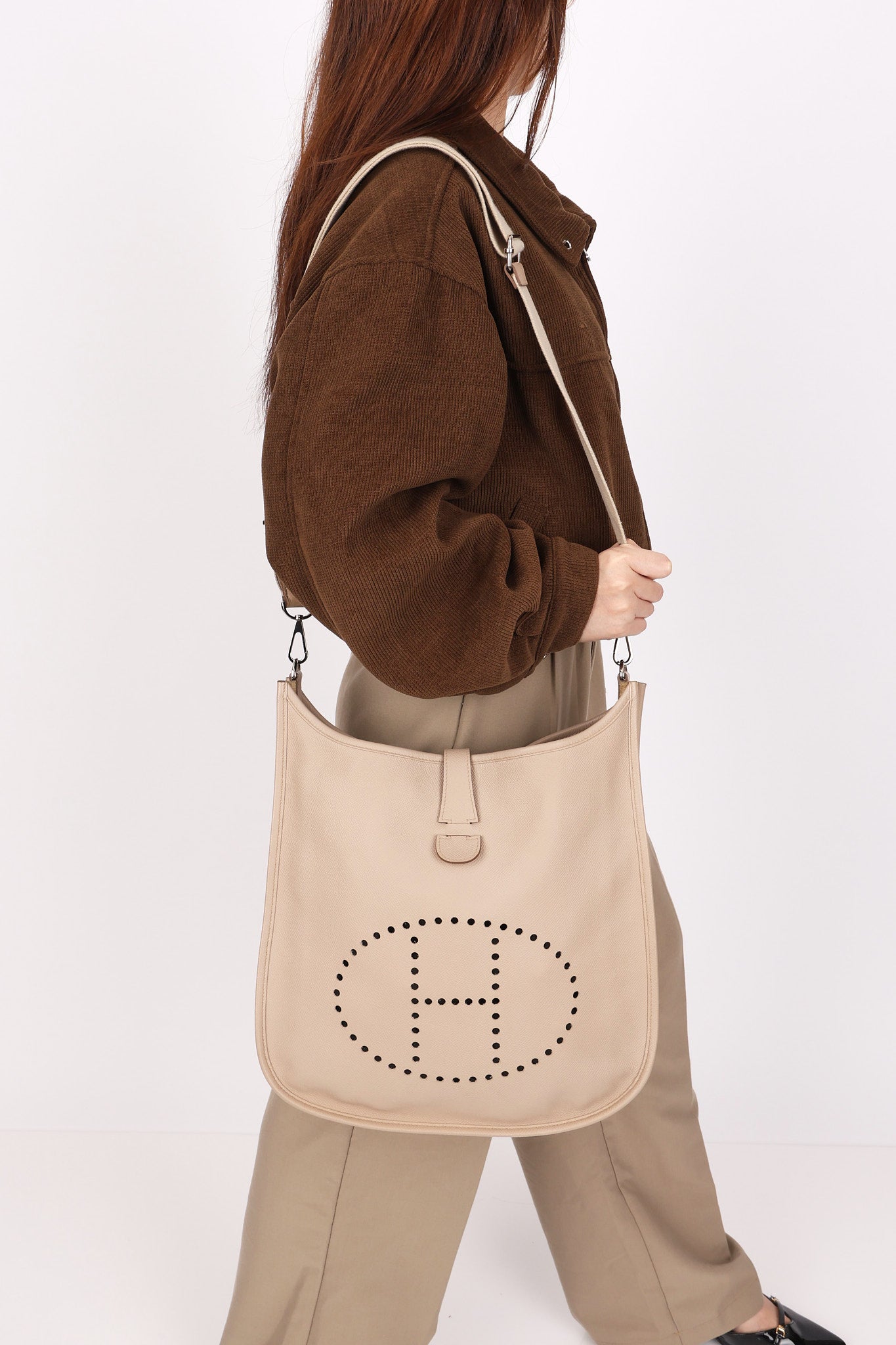 Hermès Evelyne GM Argile Epsom PHW 2015