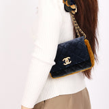 Chanel Paris-Cosmopolite Camellia Single Flap Suede AGHW