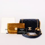 Chanel Paris-Cosmopolite Camellia Single Flap Suede AGHW