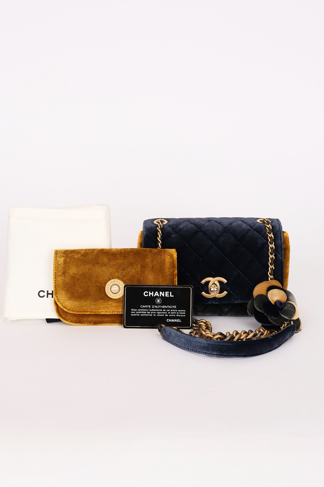 Chanel Paris-Cosmopolite Camellia Single Flap Suede AGHW