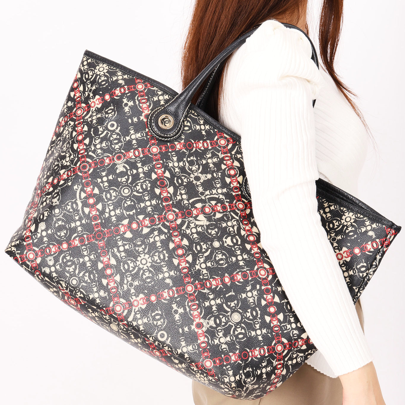 Chanel Coco Travel Tote Black Caviar SHW