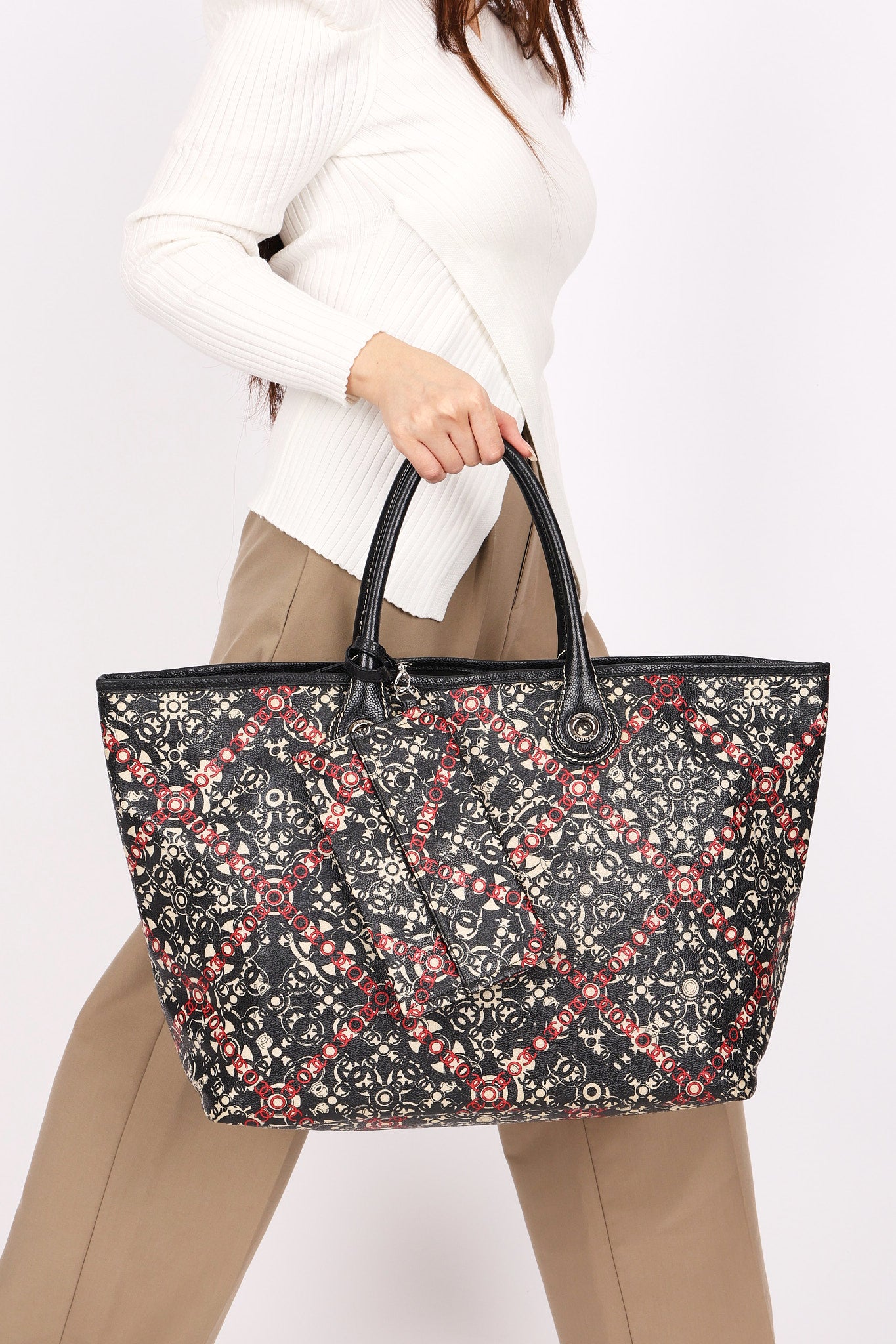 Chanel Coco Travel Tote Black Caviar SHW