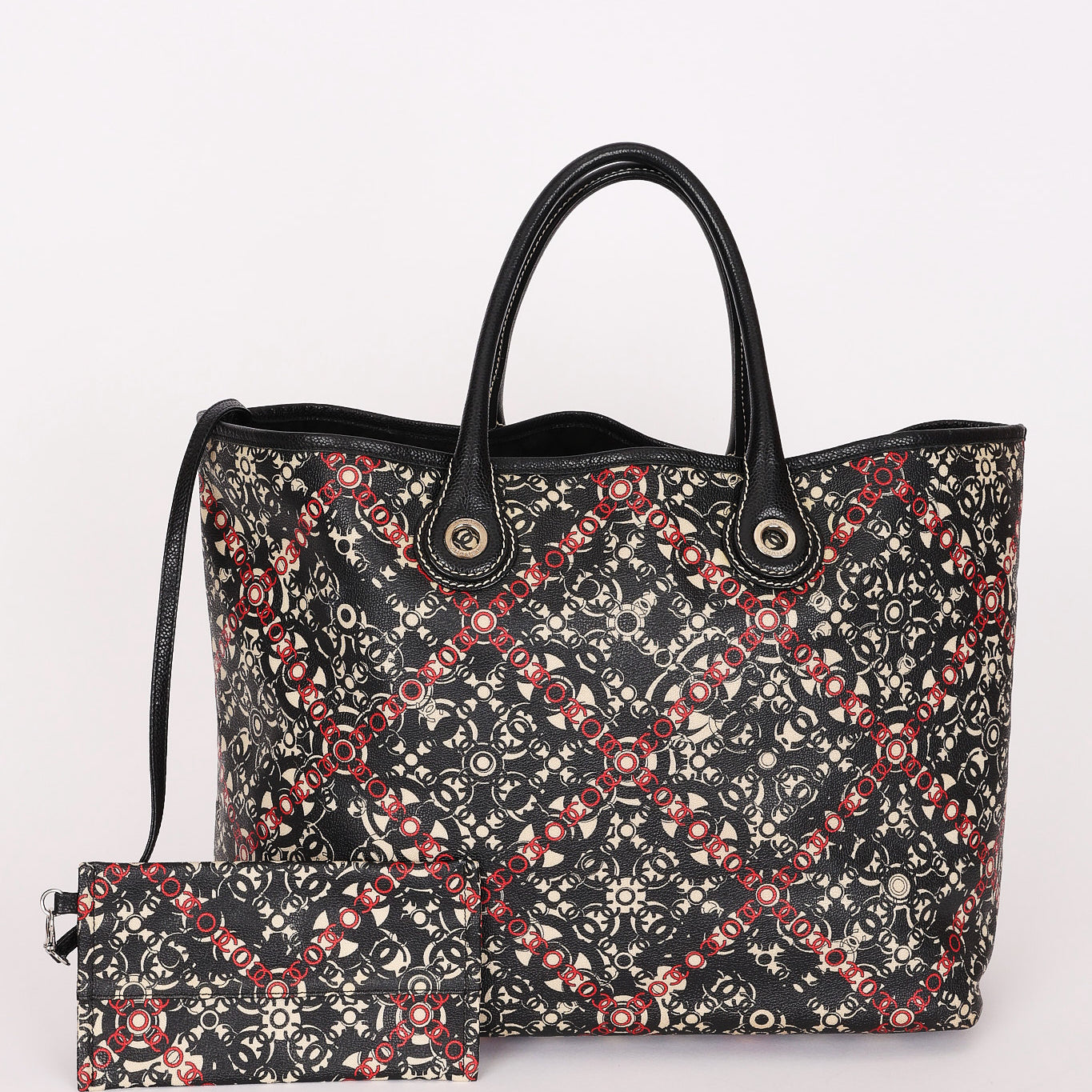 Chanel Coco Travel Tote Black Caviar SHW