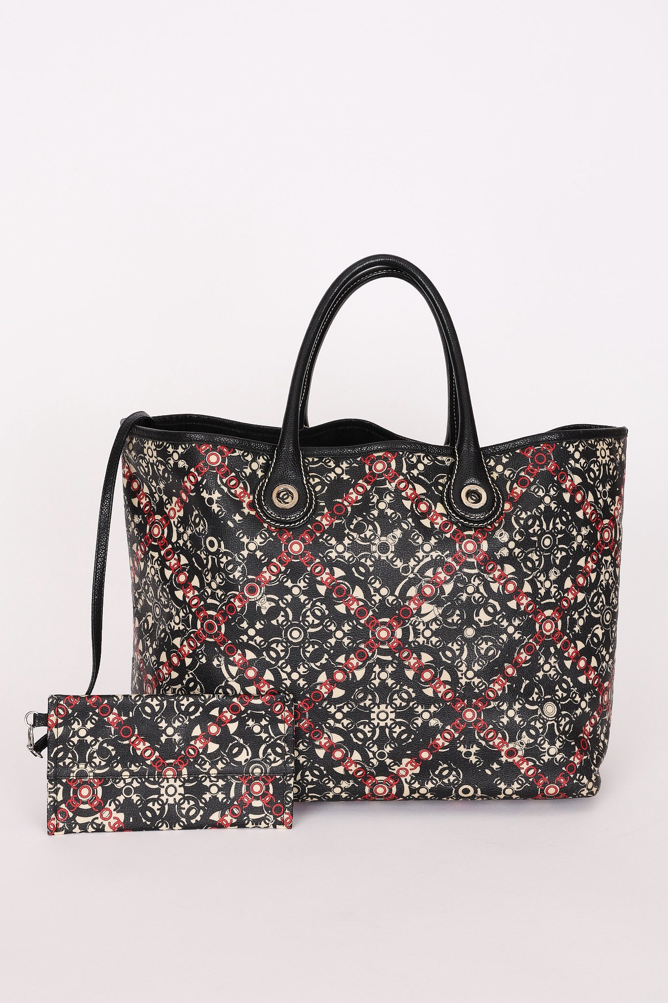 Chanel Coco Travel Tote Black Caviar SHW