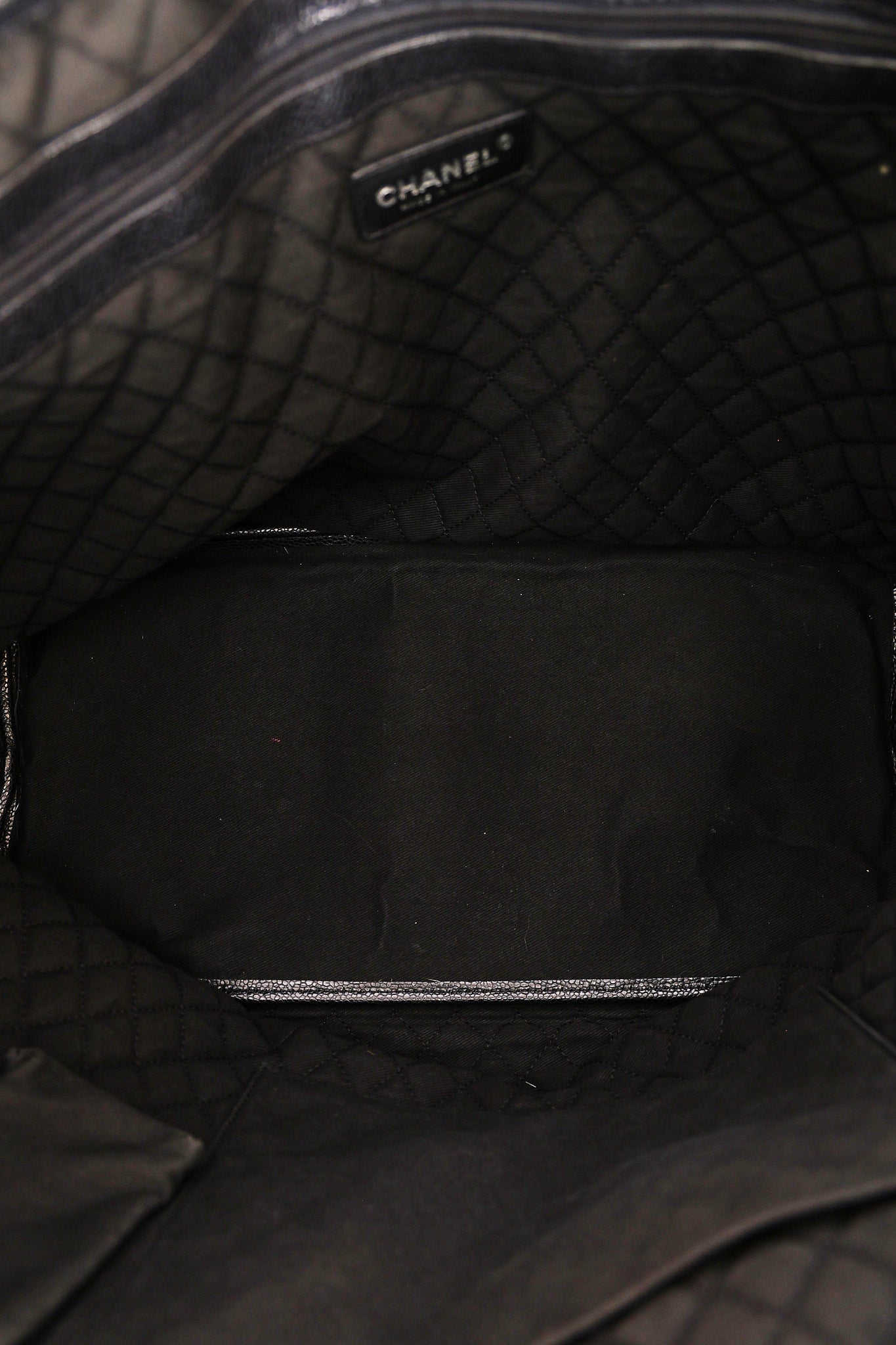 Chanel Coco Travel Tote Black Caviar SHW