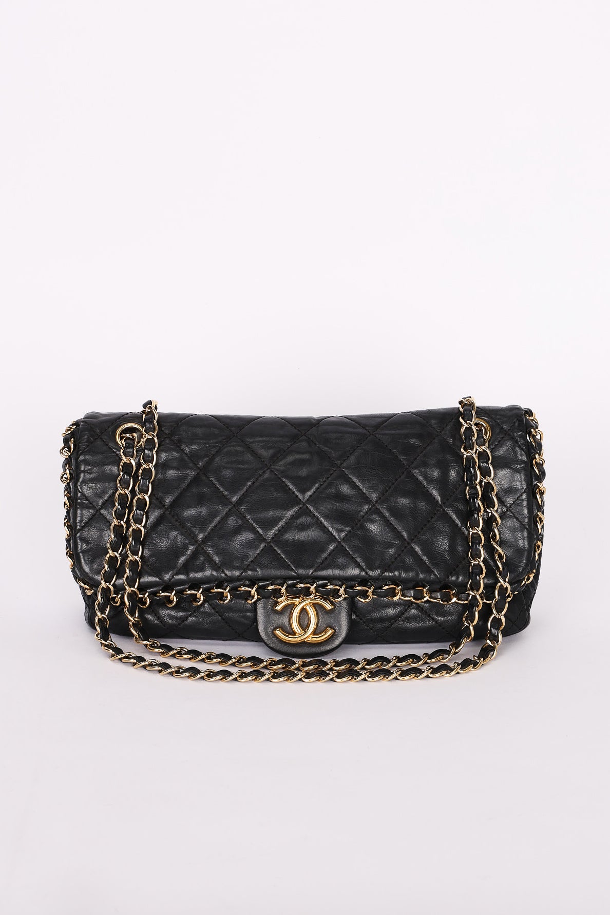 Chanel Chain Me Single Flap Black Lambskin 2011 GHW