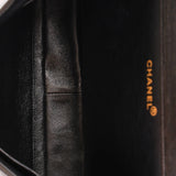 Chanel Double Sided Jumbo Classic Single Flap Black Lambskin 1996 24K GP