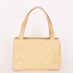 Chanel Shoulder Bag Ivory Caviar 2003 CGHW