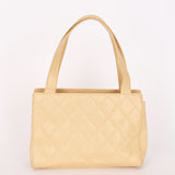 Chanel Shoulder Bag Ivory Caviar 2003 CGHW
