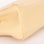 Chanel Shoulder Bag Ivory Caviar 2003 CGHW