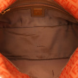 Fendi Coated Canvas Zucchino Baguette Bag Orange GHW