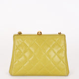 Chanel Kisslock Shoulder Bag Green Caviar 24K GP