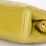 Chanel Kisslock Shoulder Bag Green Caviar 24K GP