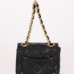 Chanel Micro Flap Belt Bag Black Lambskin 24K GP