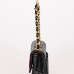Chanel Micro Flap Belt Bag Black Lambskin 24K GP