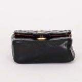 Chanel Micro Flap Belt Bag Black Lambskin 24K GP