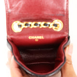 Chanel Micro Flap Belt Bag Black Lambskin 24K GP