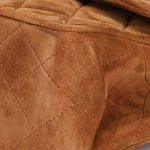 Chanel Medium Classic Double Flap Brown Suede 24K GP