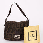 Fendi Wool Zucca Mamma Baguette Bag