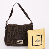Fendi Wool Zucca Mamma Baguette Bag