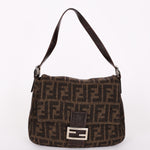 Fendi Wool Zucca Mamma Baguette Bag