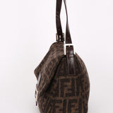 Fendi Wool Zucca Mamma Baguette Bag