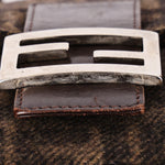 Fendi Wool Zucca Mamma Baguette Bag