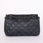 Chanel Paris-Dallas Studded Small Single Flap Navy Calfskin 2014 RHW