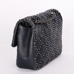 Chanel Paris-Dallas Studded Small Single Flap Navy Calfskin 2014 RHW