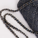 Chanel Paris-Dallas Studded Small Single Flap Navy Calfskin 2014 RHW