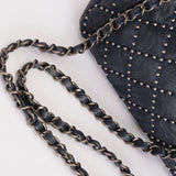 Chanel Paris-Dallas Studded Small Single Flap Navy Calfskin 2014 RHW