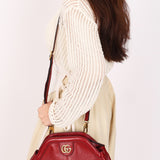 Gucci Small Interlocking G Re(Belle) Shoulder Bag Red