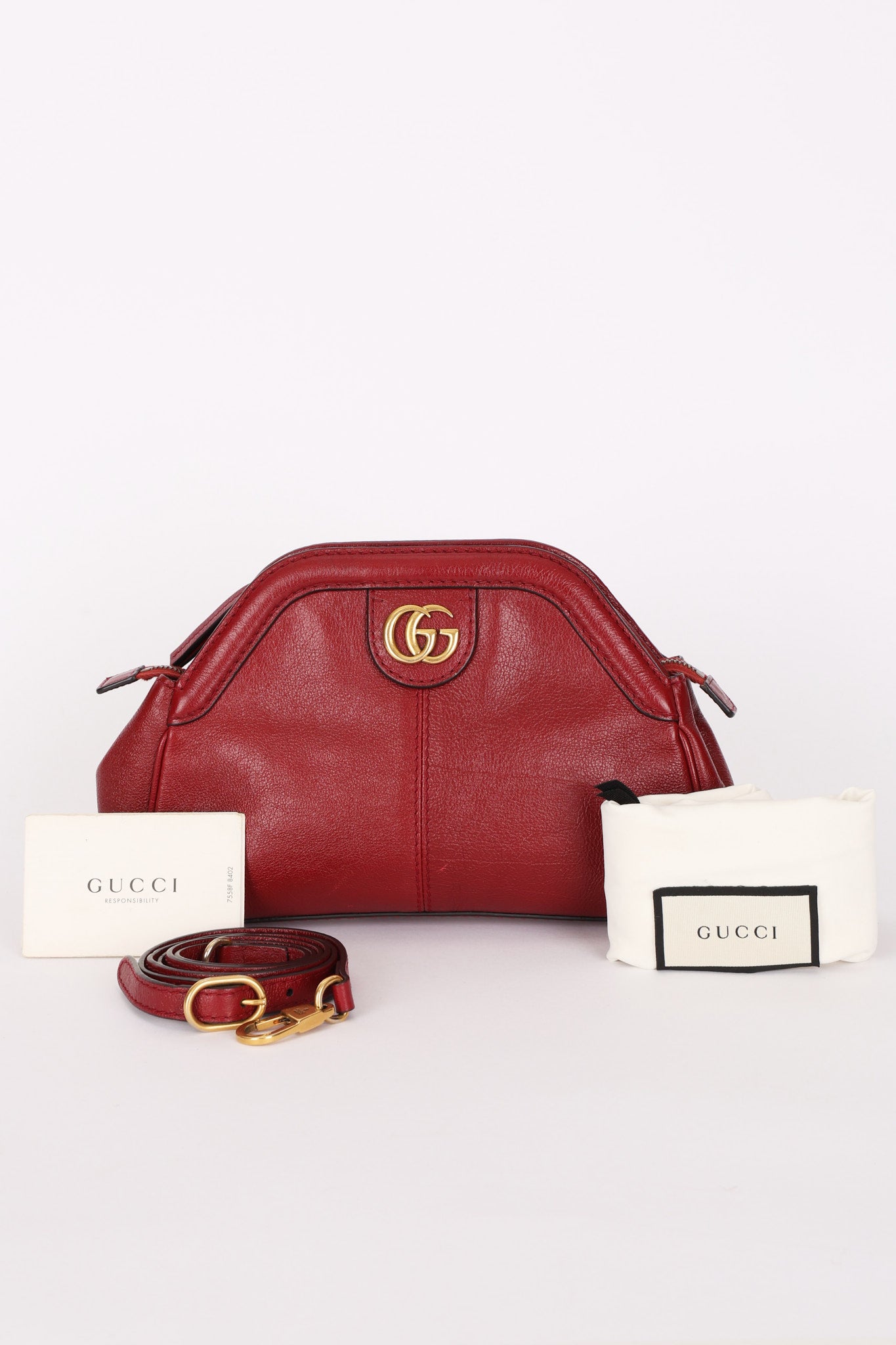 Gucci Small Interlocking G Re(Belle) Shoulder Bag Red