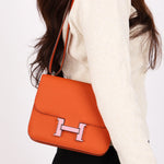 Hermès Constance Mini 18 Terre Battue Epsom PHW