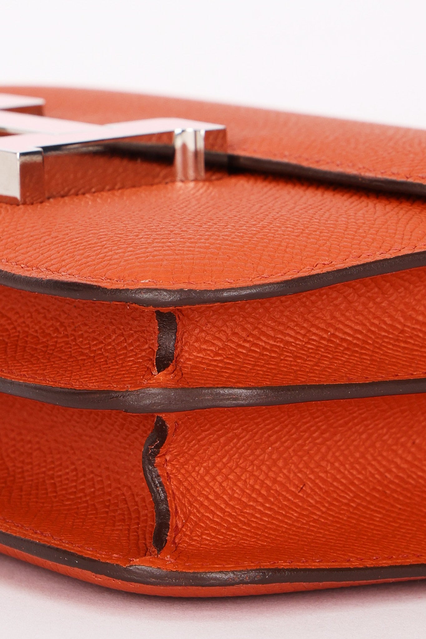 Hermès Constance Mini 18 Terre Battue Epsom PHW