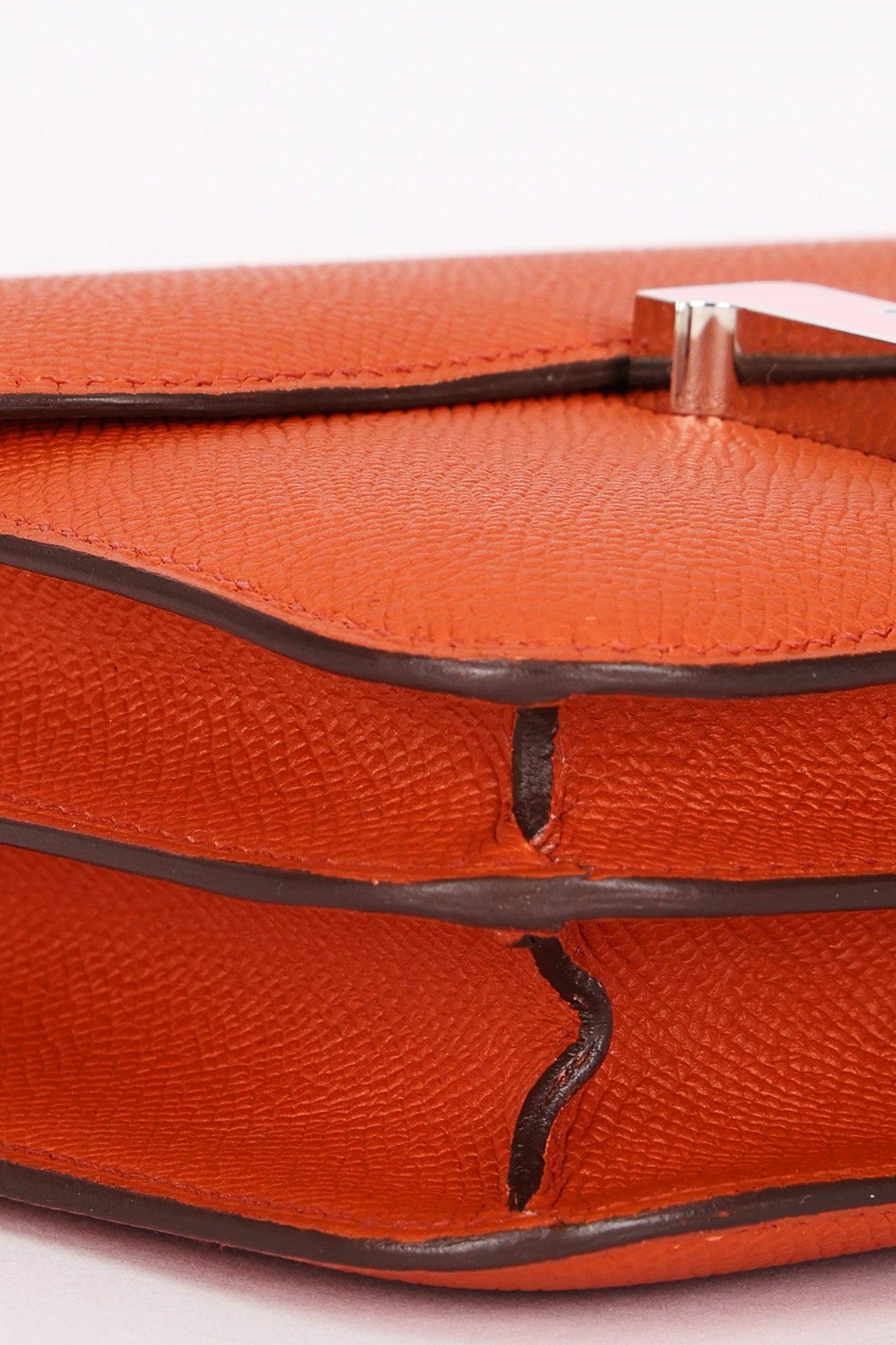 Hermès Constance Mini 18 Terre Battue Epsom PHW