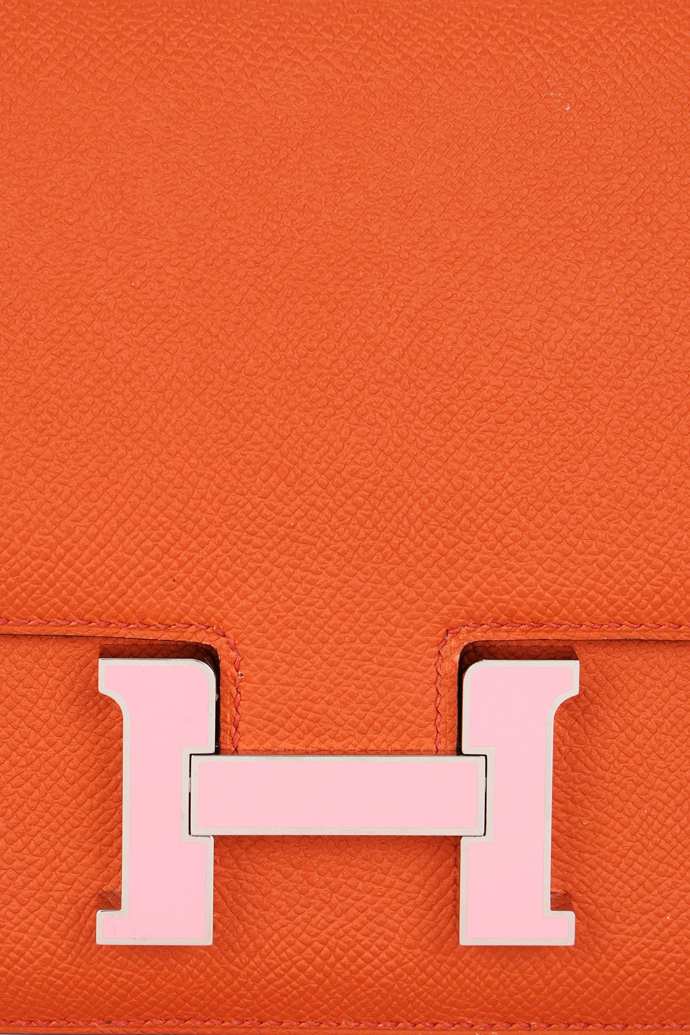 Hermès Constance Mini 18 Terre Battue Epsom PHW