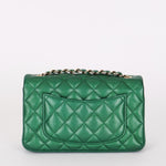Chanel Mini Rectangle Flap Green Caviar GHW