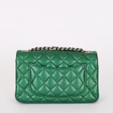 Chanel Mini Rectangle Flap Green Caviar GHW