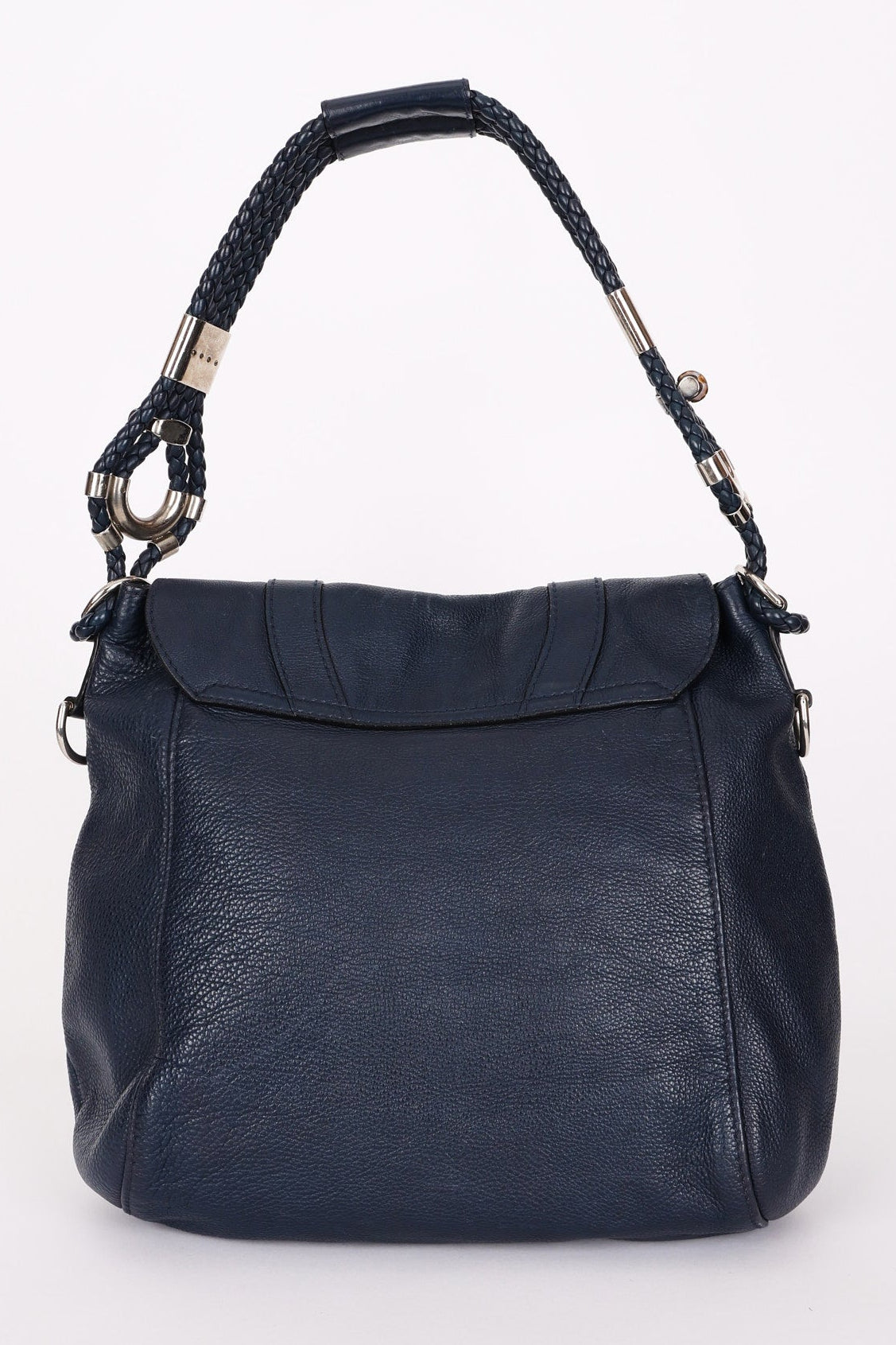 Gucci Techno Horsebit Convertible Hobo Navy