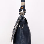 Gucci Techno Horsebit Convertible Hobo Navy