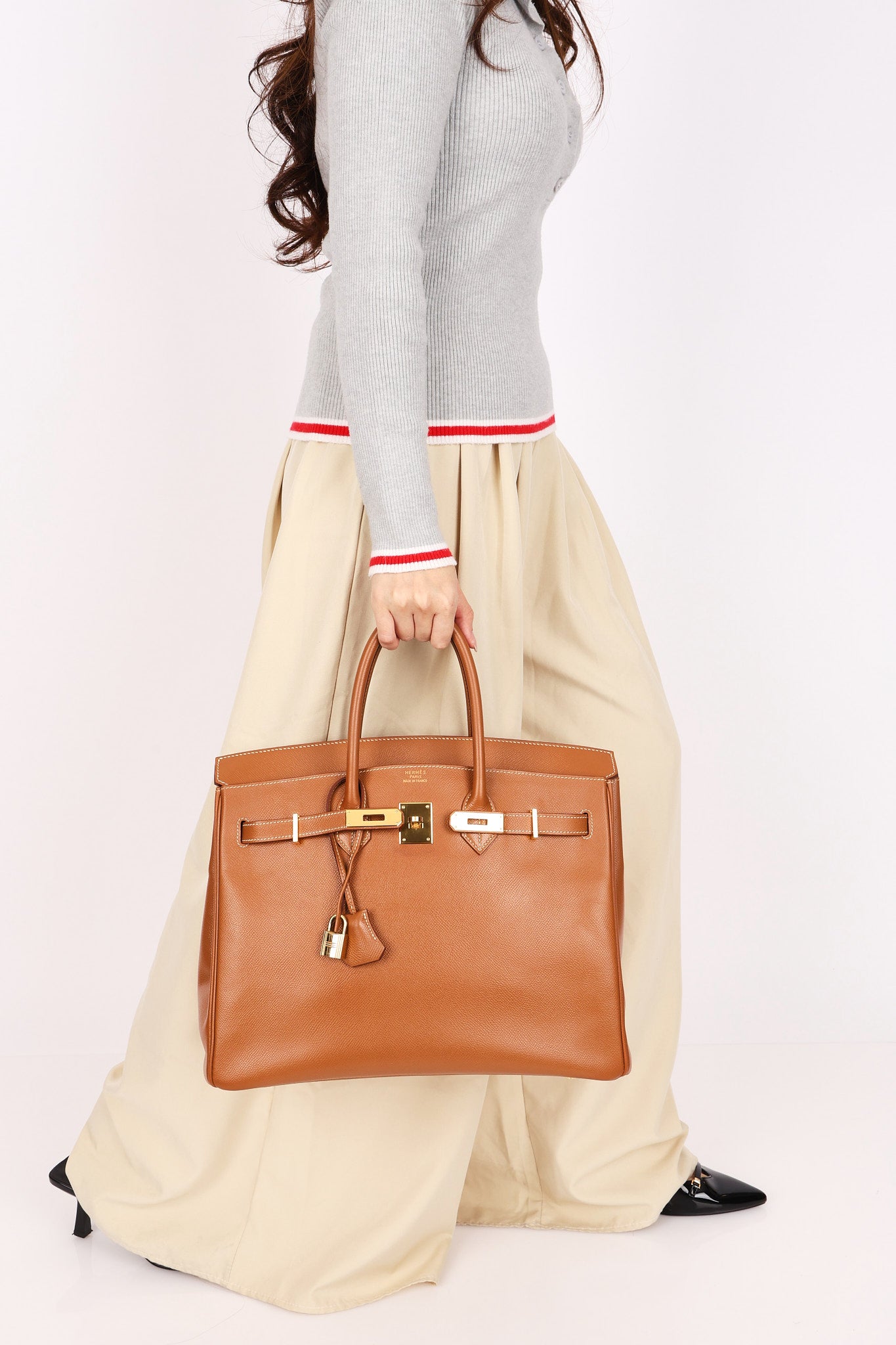 Hermès Birkin 35 Gold Courchevel GHW (Marie)