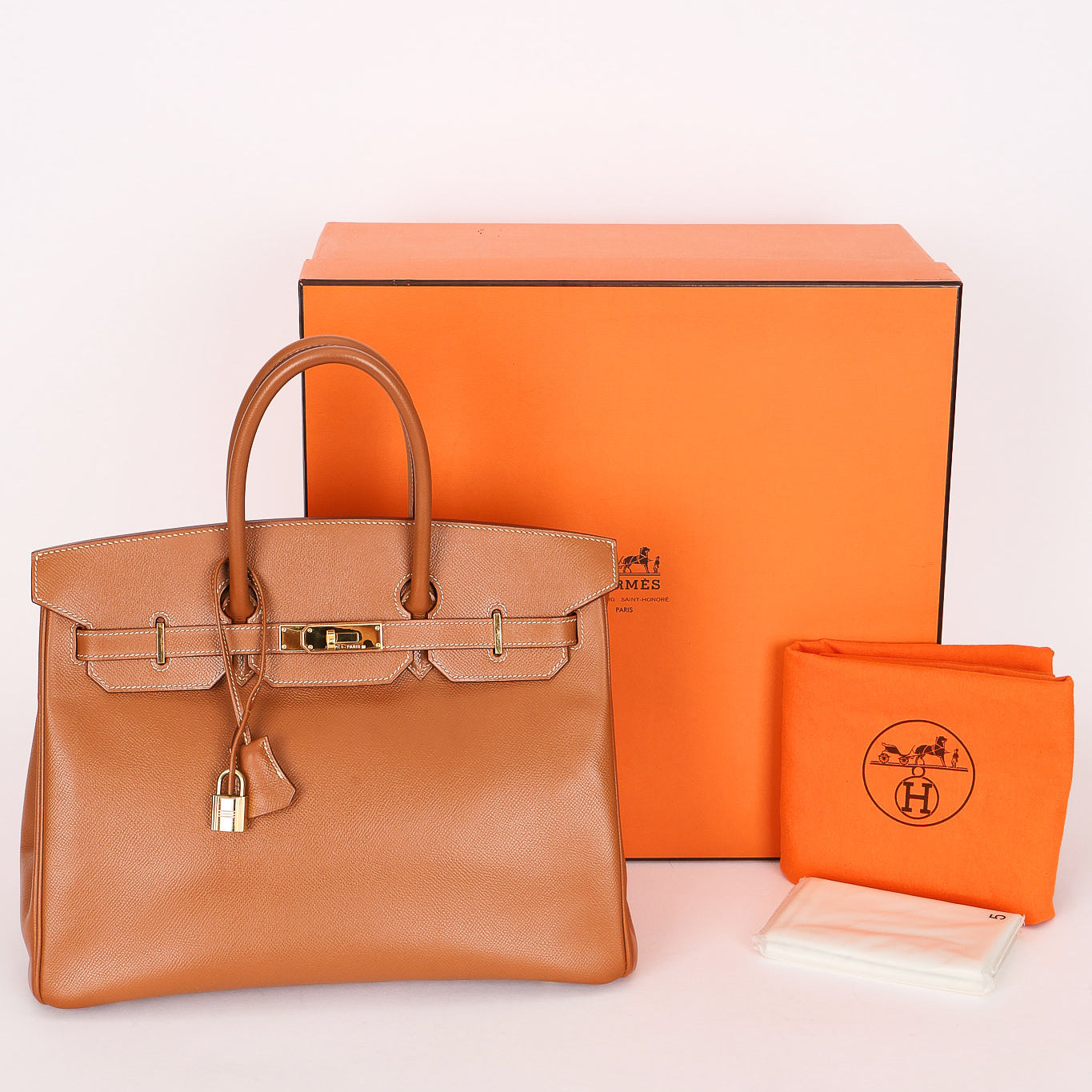 Hermès Birkin 35 Gold Courchevel GHW (Marie)