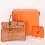 Hermès Birkin 35 Gold Courchevel GHW (Marie)