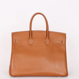 Hermès Birkin 35 Gold Courchevel GHW (Marie)