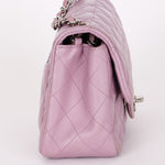 Chanel Mini Square Flap Purple Lambskin SHW
